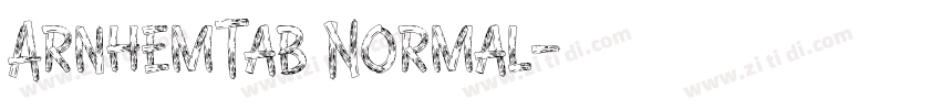 ArnhemTab Normal字体转换